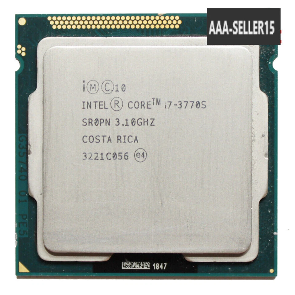 Intel Core i7-3770S SR0PN 3.10GHz 8MB Quad Core LGA 1155 Game Processor CPU 65W - Image 1 of 1