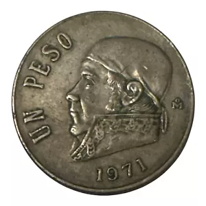 Mexico - 1971 - Mexican Un Peso Coin - One Peso - Picture 1 of 2