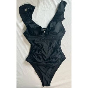 Cupshe Swimsuit One Piece Black Small New With Tags - Picture 1 of 11