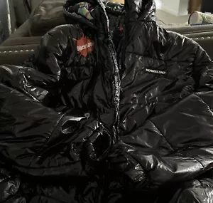 MEMBERS ONLY x NICKELODEON Men’s Size Med Black Puffer Coat Rugrats Hey Arnold - Picture 1 of 5