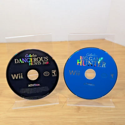 Cabela’s Dangerous Hunts 2009 & Big Game Hunter Nintendo Wii Discs Only Tested - Image 1 of 4