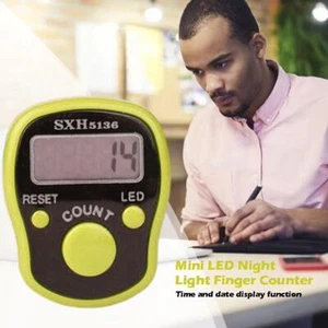 Digital Finger Tally Counter Hand Held Knitting Row CLICKER New counter丨DE - Bild 1 von 11