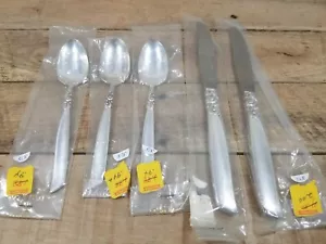 Set 5 cucchiaini coltello Oneida Community South Seas placcato argento - Foto 1 di 6