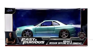 Jada 1:24 Scale Fast & Furious 2002 Nissan Skyline GT-R R34 - Damage - For Parts - Picture 1 of 9
