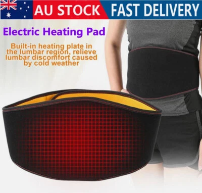 USB Electric Heating Pad Waist Back Support Relief Pain Warmer Belt Therapy Soft - image 1 of 4