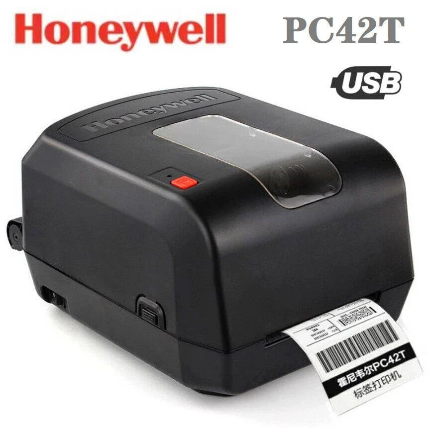 Honeywell PC42T USB Desktop Digital Thermal Barcode Label Printer PC42TSC10011 - Image 1 of 4