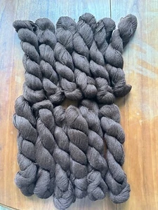 Suri Alpaca Yarn - Dark Brown - Sport - Picture 1 of 2