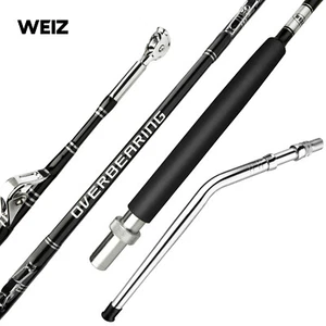 WEIZ Bent Butt Game Fishing Rod 2 Piece 50-80lb Trolling Rod Saltwater Boat Rods - Picture 1 of 10