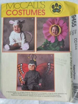 McCall's 9455 Toddler Tom Arma  Costume Patterns Size 2-3-4    1998 - Image 1 of 2