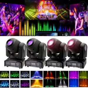 4x 100W LED 8GOBO Disco Spotlight DMX Moving Head iluminación de escenario efectos de luz - Imagen 1 de 19