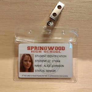 Nightmare on elm street Alice Johnson springwood high school ID Card - Picture 1 of 2