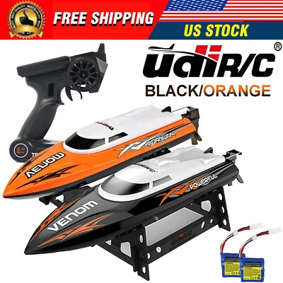 UDIRC UDI001 Venom Motorboot schwarz Wasserkühlung 2.4G RTR RC Speed Rennboot - Bild 1 von 4