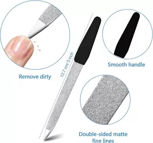 New Diamond Deb Nail File with Double Sided Diamond Dust Coating Menicure - Picture 1 of 5
