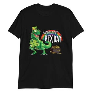 St. Patrick's Day Shirt, Happy St.Pat-Rex Day, Dinosaurier - Bild 1 von 8