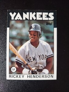1986 Topps Baseball Rickey Henderson #500 86 New York Yankees EX+NM
