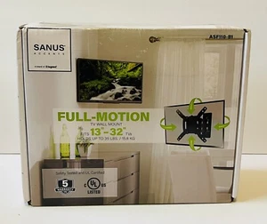 Sanus Accents Full Motion TV Wall Mount for 13"- 30" TVs. Holds Up To 35lb. - Picture 1 of 4