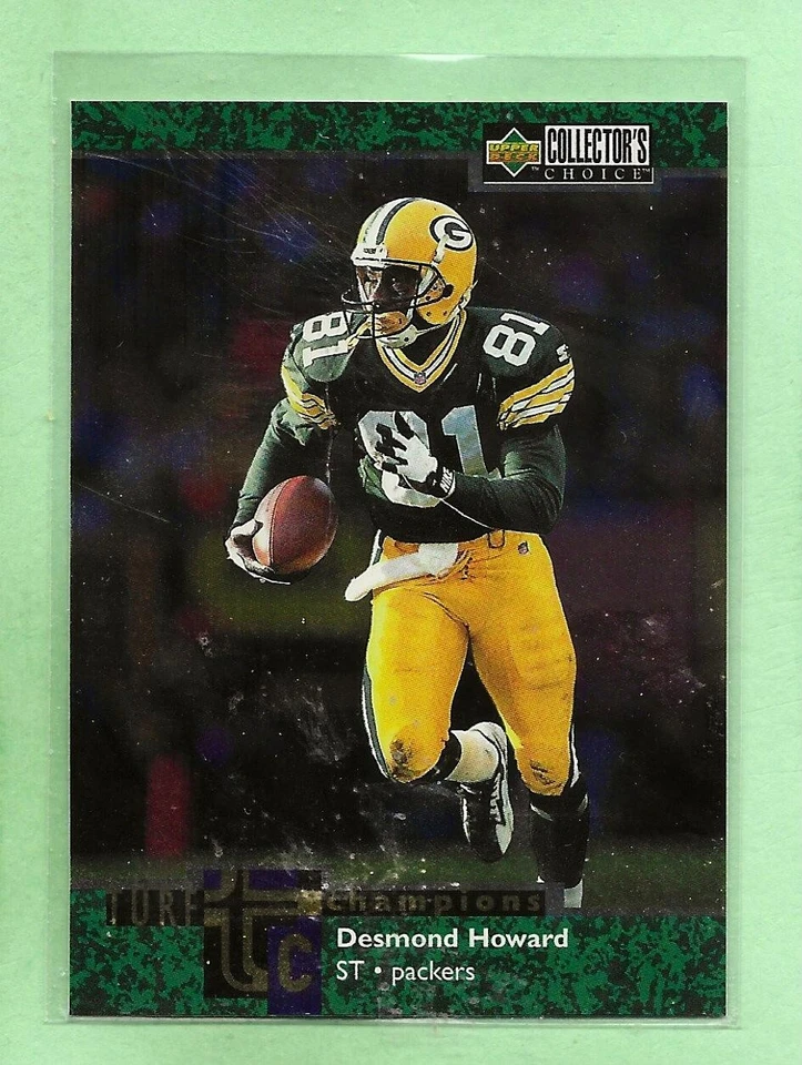 DESMOND HOWARD - 1997 Collector's Choice "Turf Champions" - #TC22 - Packers #2 - Image 1 of 1