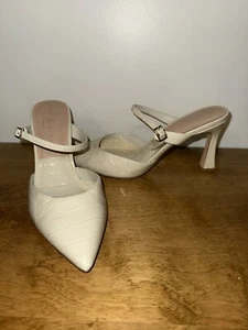 Chinese Laundry Kurina Dream Cream Croc Pump Heels 10 M - BUB - Picture 1 of 8