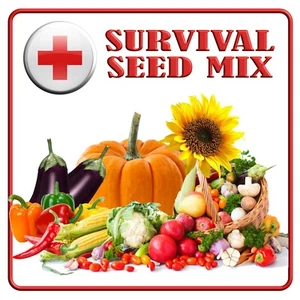 500 X SURVIVAL SEEDS VEGETABLE MIX-SPICES HERBS-FRUIT-GARDEN VEGETABLES PLANTS - Picture 1 of 24