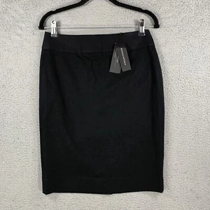 Banana Republic Women's Sz 4 Black Sloan Pencil Skirt Career Chic Stretch NWT - Picture 1 of 10