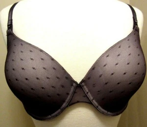 MOTHERHOOD Maternity Gray Mesh Overlay Nursing Bra w/J-Hook  Size 36E - Picture 1 of 10