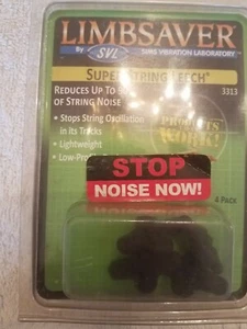 4 Pack Limbsaver Super String Leech Bow String Silencer Dampener Black - Picture 1 of 3