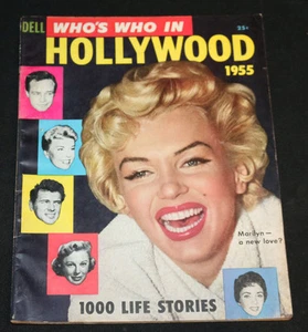 1955 Dell Who's Who in Hollywood Magazine #10 Marilyn Manson Cover FVF - Picture 1 of 2