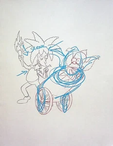 Los Simpson Treehouse of Horror VIII Producción Dibujado a Mano Modelo KRUSTY Diseño Celular - Imagen 1 de 2