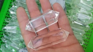 5Kg  NATURAL Clear QUARTZ Crystal Double -end  Polished Wand Point Healing - Picture 1 of 8