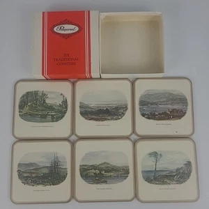 Vintage Pimpernel Coasters - Tasmania Scenes - Cork Backed Set of 6 - Tasmanian - Picture 1 of 14