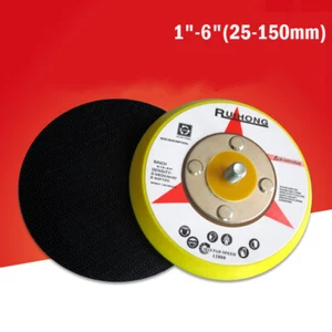1"-6" Hook ＆ Loop Polishing Sanding Disc Backing Pad 25-150mm Dia for Air Sander - Picture 1 of 16