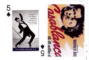 FRED ASTAIRE CARTA DA GIOCO  PIATNIK SERIE MOVIE STARS PLAYING CARDS NUOVA - Imagen 1 de 1