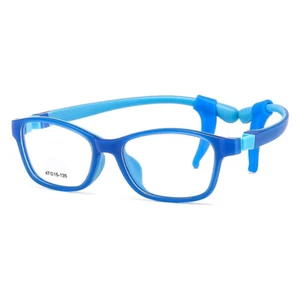 Child's Children Girl Boy Silicone Flexible Eyeglasses Frames Optical Glasses RX - Picture 1 of 27