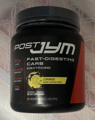 Limonada de recuperación de carbohidratos de digestión rápida Post JYM 35 oz caducidad 7/25 Foto 1 de 3