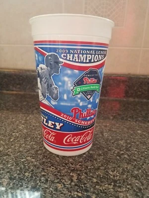 Chase Utley Philadelphia Phillies 2009 NL Champions Souvenir Cup MLB - Image 1 of 2