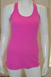 Camiseta sin mangas para mujer LULULEMON rosa intenso espalda de carreras talla 6 - Imagen 1 de 3