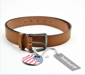 Nuevo Cinturón de Cuero Clásico Timberland Para Hombre Hecho en EE. UU. Tallas 32 34 36 38 Marrón - Imagen 1 de 7