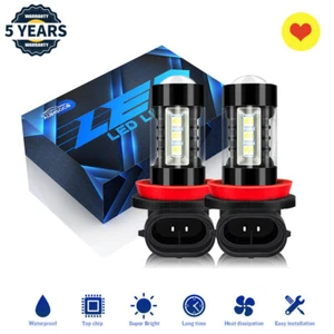 Bombillas antiniebla LED H11 luces de conducción de alta potencia 10000K faros antiniebla súper blancos 2x - Imagen 1 de 12