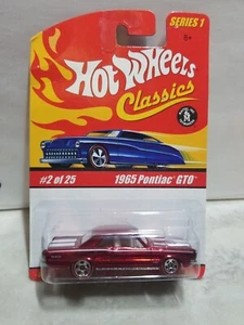 HOT WHEELS CLASSICS SERIES 1 2005 1965 PONTIAC GTO RED #02 OF 25 - Picture 1 of 3