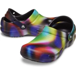 Crocs - Zuecos gráficos bistró - Zapatos de trabajo antideslizantes - Para hombre talla 13 - Imagen 1 de 11