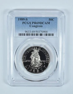1989-S Congress Commemorative Half Dollar PR69 DCAM PCGS *1847 - Picture 1 of 5