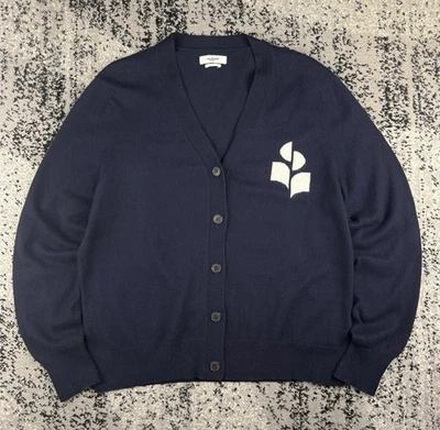 ISABEL MARANT ETOILE Karin Cardigan Blue White Size 42 (S US) - Image 1 of 4