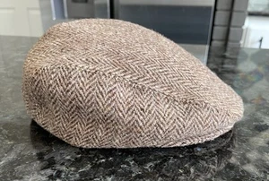 United Hatters Cap Millinery Workers Union Cabbie Newsboy Harris Tweed Med. READ - Picture 1 of 11