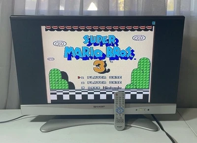 Retro Gaming Sharp LC-20AV6U 20" LCD TV with Stand Ready Tested Works w/ REMOTE - Image 1 of 4