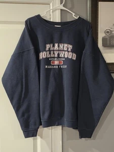 Planet Hollywood Niagra Falls. Sweatshirt Dk. Blau 2xl Vintage.Sehr Gut - Bild 1 von 7
