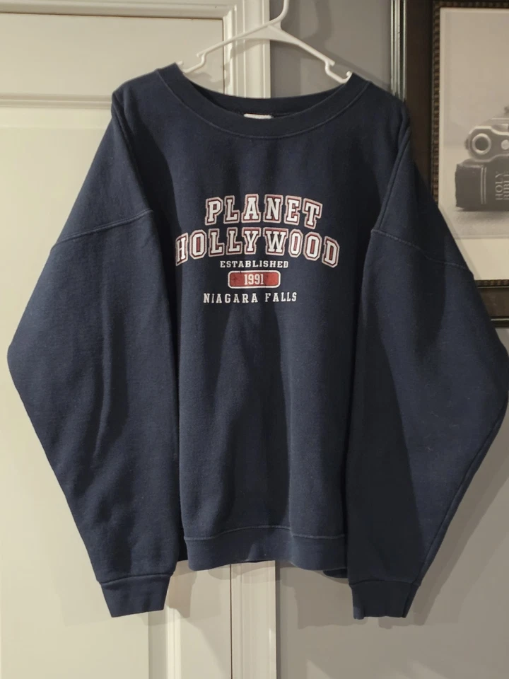 Planet Hollywood Niagra Falls. Sudadera Dk. Azul 2xl Vintage.Muy bueno Foto 1 de 4