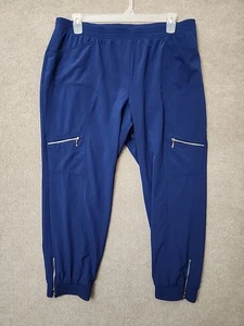 Chicos Zenergy Cargo Pants Womens 3 US 16 Blue Pull On Lightweight Stretch - Bild 1 von 10