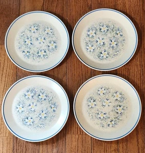 4-Temperware Lenox Tautropfen 10 3/8" Essteller eingestellt Gänseblümchen Vintage 70er - Bild 1 von 9