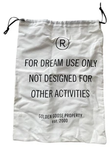 GOLDEN GOOSE Dust Bag Shoe Storage Bag Only Drawstring " 15.5"x11” - Picture 1 of 2
