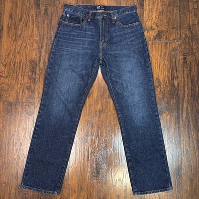 GAP Jeans 32x30 Straight Let Medium Wash Mid-Rise Blue Denim Men's - Image 1 of 4